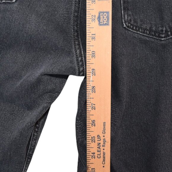 Levi’s Low Pro Straight Jeans 31 Faded Black Y2K Minimalist Grunge - Picture 5 of 8
